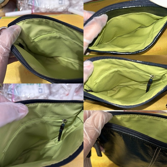 Coach Patent Leather Swingback Pleated Crossbody Bag - “Runtiya” - Picture 14 of 16